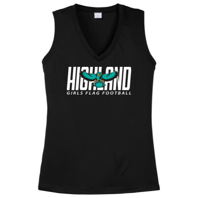 Ladies Sleeveless DriFit Performance V-Neck Tee Thumbnail