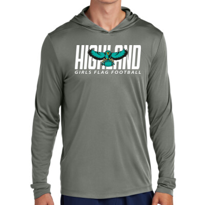Adult Unisex Long Sleeve DriFit Performance Hooded Tee Thumbnail