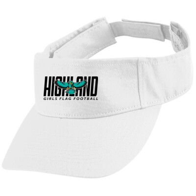 Augusta Twill Visor - Black Logo Thumbnail