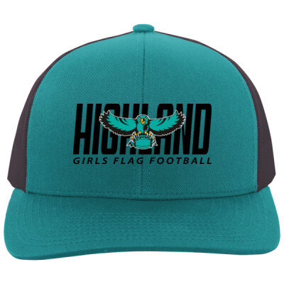 Pacific Headwear Mesh Back Trucker - Black Logo Thumbnail