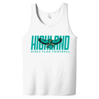 Adult Unisex Bella + Canvas Jersey Tank - Teal Logo Thumbnail