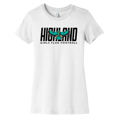 Ladies Bella + Canvas Slim Fit Tee - Black Logo Thumbnail