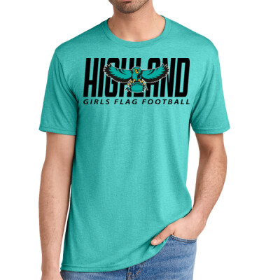Adult Unisex District Triblend Tee - Black Logo Thumbnail