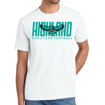 Adult Unisex District Triblend Tee - Teal Logo Thumbnail