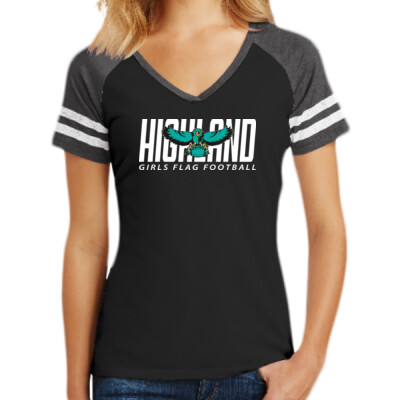 Ladies District Gameday V-Neck Tee Thumbnail