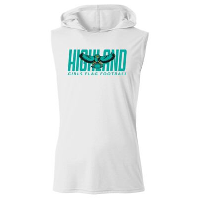 Adult A4 Unisex Sleeveless DriFit Hooded Tee - Teal Logo Thumbnail