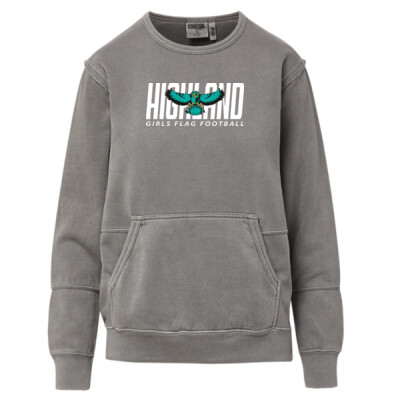 Ladies Costal Colors Front Pocket Crewneck Thumbnail