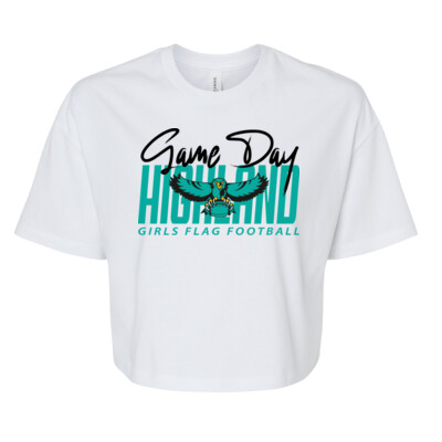 Ladies Bella + Canvas Jersey Crop Tee - Game Day Thumbnail